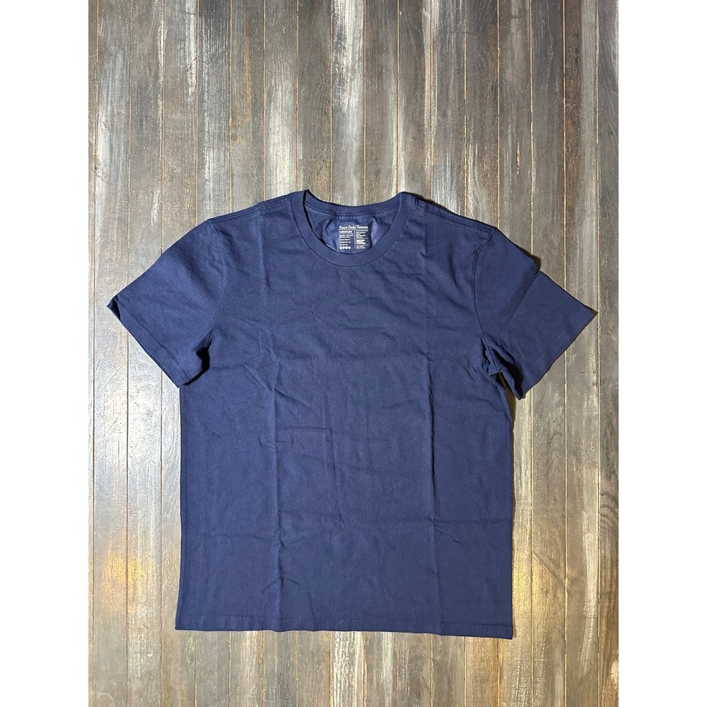 Fresh Clean Treads Mens Navy Blue Crewneck Short Sleeve T-Shirt